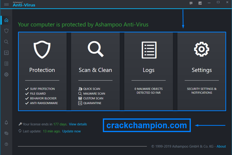 Ashampoo Antivirus License Key